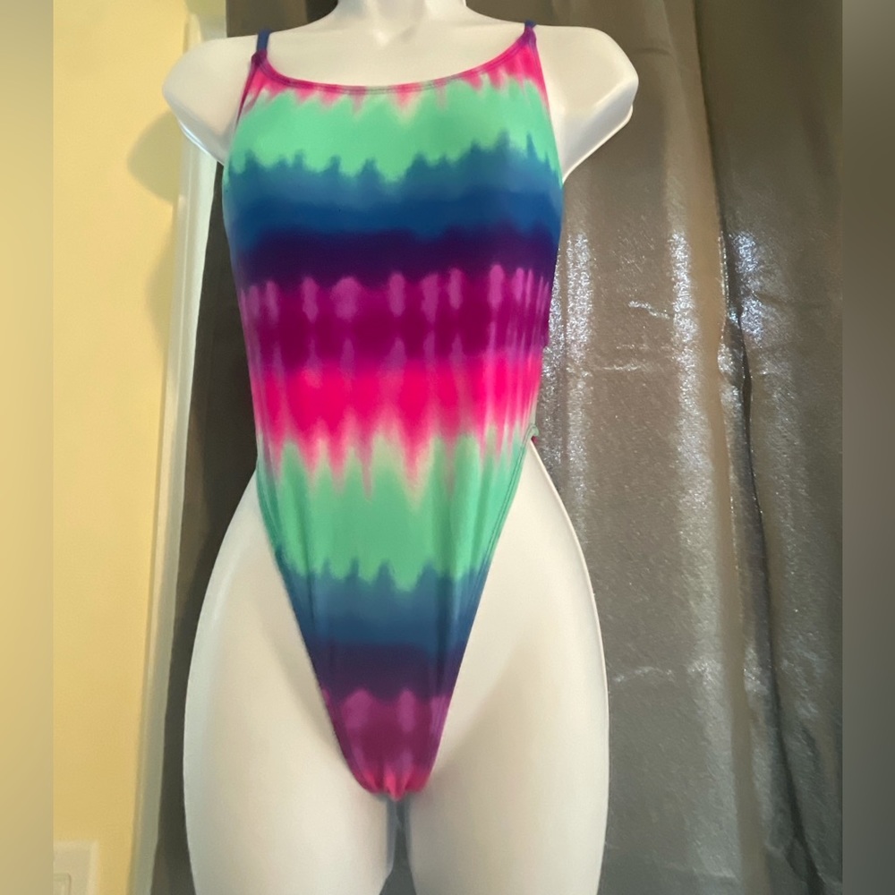 80s style swimsuit